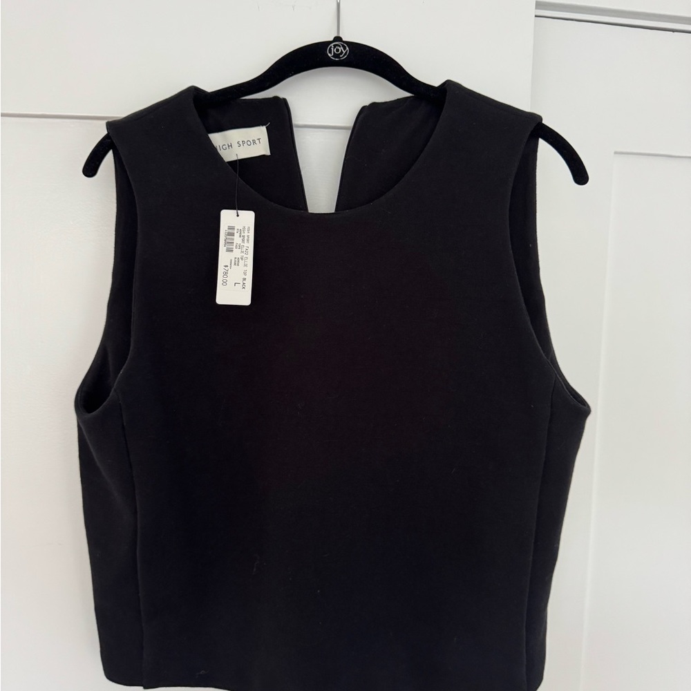 High Sport Ellie black top. Size Large. NWT